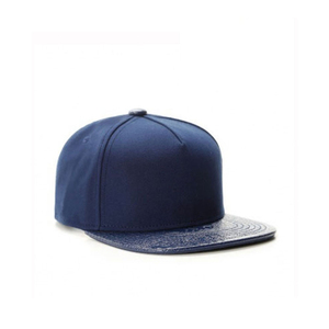 Unisex Navy Blue 6-Panel Baseball <b>Cap</b> Fitted Solid Color Twill Fabric Casual Style Adult Hat - Product Image 4