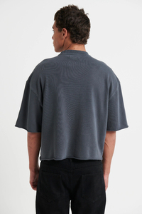 Camiseta Corta Personalizada para Hombre, Estilo Urbano, Oversize, Tejido Grueso, 100% Algodón Ecológico, Transpirable, de Alta Calidad - Product Image 4