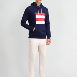 Sudadera con Capucha Extra Grande para Hombre, Personalizada, de Algodón 100% Grueso, Estilo Urbano de Invierno, con Logotipo Estampado y Bolsillo - Product Image 2