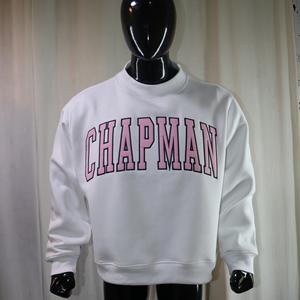 Sudadera CHAPMAN con cuello simulado, 450 GSM, bordado con nombre personalizado, corte holgado, 100% algodón, felpa francesa. - Product Image 1