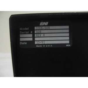 เครื่องวัดพลังงานคลื่นวิทยุ ENI รุ่น 1006-508 rev 4 MRC CP-10 - อุปกรณ์และอะไหล่เซมิคอนดักเตอร์ระดับโลกที่เชื่อถือได้ - Product Image 1