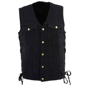 Oem Premium New Men's <b>Denim</b> Vest High Quality Slim Fit Sleeveless Jeans <b>Jacket</b> Casual Breathable Men's <b>Denim</b> Vest - Product Image 1