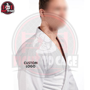Traje de Judo de la Mejor Calidad, 100% Algodón, Transpirable, Elástico, Ligero, con Logotipo Frontal, Corte Automatizado, Unisex, para Adultos, Ropa de Artes Marciales - Product Image 5