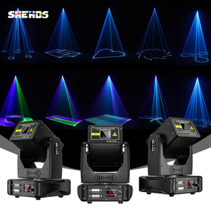 SHEHDS 6W Moving Head Laser Light DMX ILDA <b>Control</b> Animation Projector <b>RGB</b> DJ Laser Light for Nightclub Stage Lighting Solution - Product Image 1