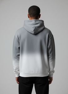 Low MOQ Custom Sun Faded Hoodie Heavyweight 100% Cotton Oversized Vintage Acid Wash Distressed Fleece Pullover Streetwear Men - Product Image 2