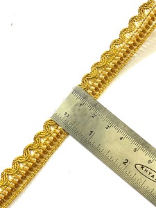 Encaje Elástico Personalizado de 1.2cm con Lentejuelas y Diseño Paisley, Ecológico, de Mezcla de Poliéster, en Colores de Moda, para Zapatos, Bolsos y Disfraces - Product Image 6