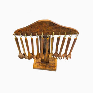 Cuchara de Madera Natural Ecológica para Cocina, Utensilio para Cocinar, Remover y Mezclar, Ideal para el Hogar y Restaurantes - Product Image 2