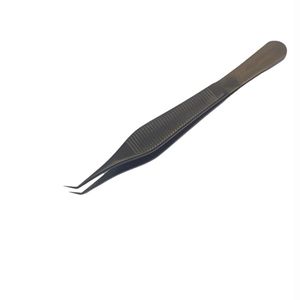 Este artículo es un par de pinzas Adson de acero inoxidable, comúnmente utilizadas en procedimientos médicos y quirúrgicos para agarrar objetos delicados. - Product Image 1