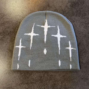 Gorro de Punto Jacquard Unisex, Estilo Urbano, Patrón Cruzado, Gorro Holgado de Invierno - Product Image 6
