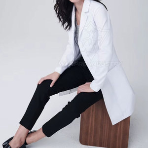 Blouse de laboratoire professionnelle moderne, légère, durable et respirante pour médecins, infirmières, scientifiques, usage en laboratoire hospitalier - Product Image 6