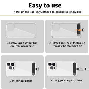 Dragonne universelle en nylon durable pour téléphone, anti-perte et anti-chute, avec boucle métallique, longueur de ligne 6 cm, support de badge - Product Image 3