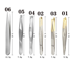 Pince à épiler double embout avec peigne pour cils et sourcils, en acier inoxydable de qualité supérieure, personnalisable avec logo, haute qualité pour grossistes - Product Image 5