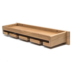 Wooden <b>Wine</b> Bottle and Short Glass Holder with <b>Wall</b> Mount Design Decorative <b>Rack</b> for Picnic Camping and Outdoor Dining - Product Image 6