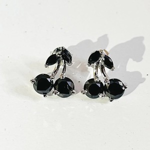 Pendientes de Diseño con Diamantes de Moissanita Negra, Plata de Ley 925, Clásicos, Personalizados para Mujer y Otras Joyas de Diamantes - Product Image 1