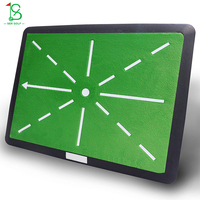 Tapis de Pratique de Golf Portable en Velours Vert Durable pour Intérieur et Extérieur, Idéal pour la Simulation de Train de Golf dans la Cour ou la Garage, Accessoire de Golf pour le Battement et le Putting