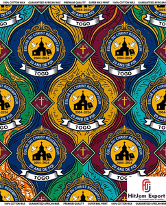 Premium African Wax Print Fabric Manufacturer Custom Church Celebration Anniversary Uniform Textile Supplier - Product Image 4