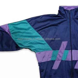 Vente en gros de survêtement coupe-vent décontracté en polyester 100% personnalisé ensemble de jogging pour hommes motif solide pour l'hiver - Product Image 4
