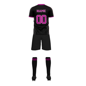 Unisex hoge kwaliteit sneldrogende ademende polyester voetbal sport trainingsuniformen op maat gemaakte shirts tops set groothandel - Product Image 3