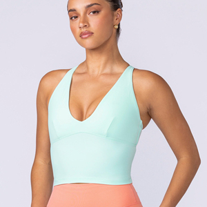Camiseta sin mangas de algodón personalizada, básica, de verano, de punto acanalado, estilo crop, tipo chaleco, de moda, casual, camisola, para mujer, sin costuras - Product Image 1
