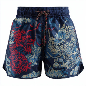 Boxing Fight Wear Muay Thai Shorts Men Breathable Thai Boxing Shorts Satin Kickboxing Fight Shorts Boxing Muay Thai Shorts Men's - Product Image 3