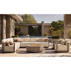 Sillón de Exterior Moderno y Lujoso de Teca Sólida con Asiento Profundo, Resistente a la Intemperie, para Patio, Jardín, Resort, Villa, Hotel, Muebles Comerciales - Product Image 6