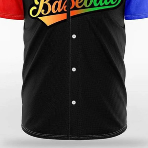 Camiseta de Béisbol Sublimada Personalizada de Poliéster de Alta Calidad para Equipos Juveniles al por Mayor - Product Image 5