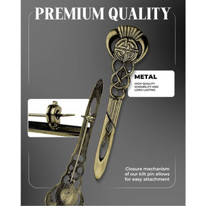 Al por mayor Pin de kilt celta antiguo de cardo escocés de alta calidad, accesorios tradicionales, OEM ODM personalizado - Product Image 2