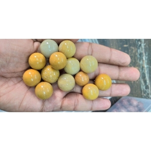 Vente en gros de pierres précieuses naturelles de haute qualité, aventurine jaune, taille petite, 15-20 mm, pierres précieuses en vrac, boule d'amour, cristal sculpté, cadeau de fête, décoration - Product Image 2