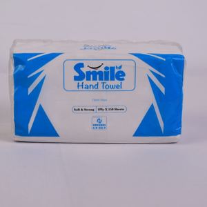 Toalla de Mano de 1 Capa, 150 Hojas, Rollo de Papel Suave y Resistente, Empaque Blanco y Azul para Uso en Oficinas y Hoteles - Product Image 2