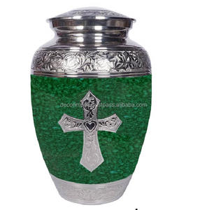 Urna conmemorativa personalizable de urna de cremación de metal decorativa al por mayor de último diseño con diseño pulido a precio mayorista - Product Image 2