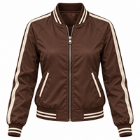Blouson bomber pour femme, haute qualité, imperméable, grande taille, nouveau design, coupe courte, blousons bomber de sport personnalisés