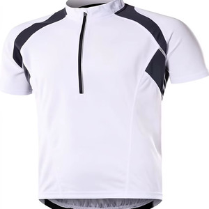 Ropa de Ciclismo de Manga Corta, Jersey Reflectante para Ciclismo de Carretera, Jersey Ergonómico para Hombre, Camiseta de Ciclismo Transpirable de Malla - Product Image 1