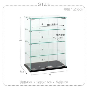 Vitrine moderne en verre trempé transparent pour collectionner modèles/figurines, idéale pour salons et entrées - Product Image 5