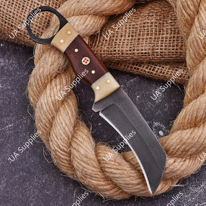 Couteau de survie industriel à lame fixe en acier au carbone de haute qualité, ultra-affûté, type bec de faucon, pour camping et chasse en extérieur, avec trou pour le pouce, OEM - Product Image 3