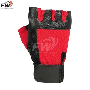 Gants d'entraînement en cuir pour la musculation avec bandes de maintien intégrées, légers et respirants, pour la gym, le fitness et le cross-training, unisexes - Product Image 5