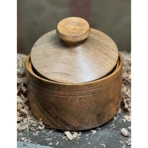 Boîte de rangement moderne en bois pour tortillas et roti, pour l'organisation de la cuisine, présentoir de table, récipient alimentaire - Product Image 1