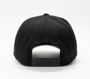 Gorra de Béisbol Negra de 6 Paneles de la Mejor Calidad, Sarga de Algodón, Cierre Trasero Ajustable, Unisex, Casual, Color Sólido, Estructurada - Product Image 2