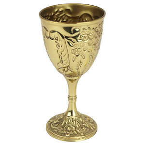 Copa de vino de metal con acabado en cobre y grabado de diseño único, copas de champán, accesorios para beber para el hogar, hoteles y bares. - Product Image 2