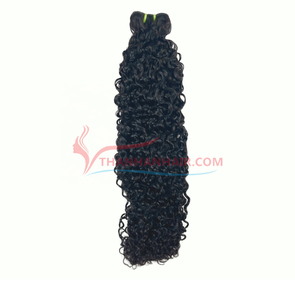 วิกผมดิบแบบ100% สำหรับต่อผมมนุษย์ผมหยิกเป็นสองเท่าอบไอน้ำธรรมชาติ - Product Image 6
