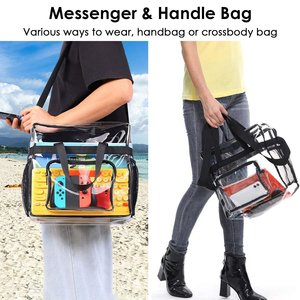 Bolso Transparente Aprobado para Estadios, Tipo Bandolera, con Capacidad de 11 Libras, Bolsa de Hombro Transparente con Cierre, Producto Promocional - Product Image 5