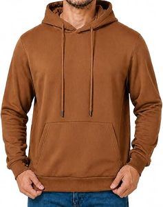 Sudadera con Capucha de Forro Polar Vintage para Hombre, Estilo Urbano, con Logotipo Personalizado, Tejido Grueso, Corte Regular, Informal, 100% Algodón - Product Image 1