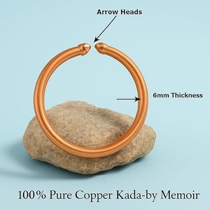 Handmade 15mm Large Heavy Copper <b>Bracelet</b> From India <b>Magnetic</b> Bio Bangle Crystal Fashion Accessory Jewelry Findings - Product Image 5