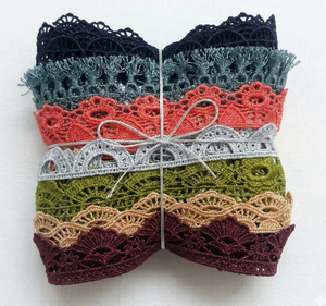 Tela de Poliéster de Encaje Guipur Bordado de 35mm, Colorida, con Patrón Floral de Lujo, Ligera, para Confección de Ropa, Venta al Por Mayor - Product Image 2