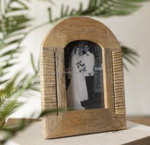 Vintage Rustic Wooden <b>Photo</b> <b>Frame</b> Handmade Classic Table Display for Home Office Living Room Heritage Decor - Product Image 4