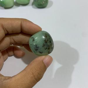 <b>Polished</b> 2-3 cm Natural Chrysoprase Crystal <b>Pebble</b> Stone for Meditation & Healing - Product Image 3