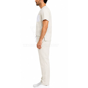 Ensemble de vêtements médicaux pour hommes de haute qualité avec chemise à col moderne, plusieurs poches, tissu respirant et coupe confortable - Product Image 5