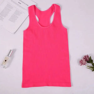 High Quality Womens Tank <b>top</b> Cotton fabric Tank <b>Top</b> Square Collar Workout Running Fitness Crop <b>Top</b> USA Size Women For Tank <b>Top</b> - Product Image 5