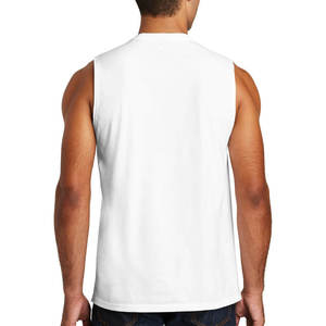 เสื้อกล้ามผู้ชายราคาดีที่สุดสำหรับฤดูร้อน แห้งเร็ว ระบายอากาศได้ดี เหมาะสำหรับออกกำลังกาย ทรงปกติ ผ้าถัก ไร้แขน เสื้อยิม 100% ผ้าฝ้าย สวมใส่สบาย - Product Image 5