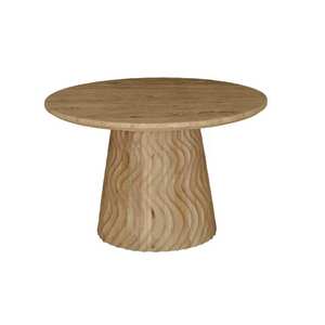 Table basse de luxe haut de gamme avec plateau en marbre blanc naturel et base extensible en bois de manguier durable pour un salon moderne et élégant - Product Image 3