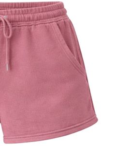 ผู้ผลิตกางเกงขาสั้นผ้าฝ้ายสีชมพูอมเทาสำหรับผู้หญิง เอวยางยืด สวมใส่สบายๆ ในฤดูร้อน ชุดลำลอง ผู้ผลิตตามสั่ง คุณภาพพรีเมียม - Product Image 4